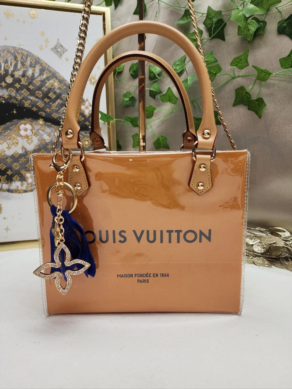 Authentic Louis Vuitton Retail Shopping Bag in A PVC Tote - Picture 3 of 12